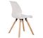 Lot De 2 Chaises De Salle À Manger Luna Blanc /plastique