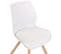 Lot De 2 Chaises De Salle À Manger Luna Blanc /plastique