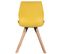 Lot De 2 Chaises De Salle À Manger Luna Jaune/plastique