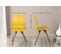 Lot De 2 Chaises De Salle À Manger Luna Jaune/plastique