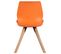 Lot De 2 Chaises De Salle À Manger Luna Orange/plastique