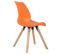 Lot De 2 Chaises De Salle À Manger Luna Orange/plastique