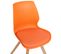 Lot De 2 Chaises De Salle À Manger Luna Orange/plastique