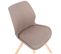 Lot De 4 Chaises De Salle À Manger Luna Taupe/tissu