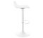 Lot De 4 Tabourets De Bar Aveiro En Plastique Blanc