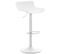 Lot De 4 Tabourets De Bar Aveiro En Plastique Blanc