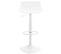 Lot De 4 Tabourets De Bar Aveiro En Plastique Blanc