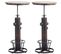 Lot De 2 Tables Hautes Ruhr Bronze