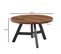 Table Basse Ronde Bois Massif 60x60x35 Cm Moderne Petite Table De Salon