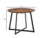 Table Basse Ronde Bois Massif 60x60x45 Cm Petite Table De Salon Moderne