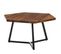 Table Basse Hexagonal Bois Massif 60x60x35 Cm Petite Table De Salon