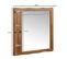 Miroir Murale Bois Massif Sheesham 80x80x3 Cm Miroir Mur Couloir Grand