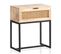 Table De Chevet Bois Massif 50x60x30 Cm Table De Nuit D'appoint Haute