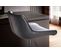 Tabouret De Bar Moderne Similicuir Chaise Fauteuil De Comptoir Noir