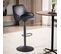 Tabouret De Bar Moderne Similicuir Chaise Fauteuil De Comptoir Noir