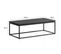 Table Basse Bois Massif Metal Noir Design Table De Canapé Salon Moderne