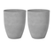 Lot De 2 Cache-pots Gris 43 X 43 Cm Croton