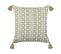 Coussin Impression En Bloc Coton Vert Syringa 45 X 45 Cm