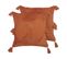 Lot De 2 Coussins Touffeté Coton Orange Avium 45 X 45 Cm