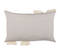 Lot De 2 Coussins Touffeté Coton Beige Clair Ocimum 55 X 35 Cm