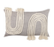 Lot De 2 Coussins Touffeté Coton Beige Clair Ocimum 55 X 35 Cm