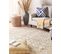 Tapis En Coton 140 X 200 Cm Beige Et Jaune Kadapa