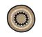 Tapis Rond En Jute D 120 Cm Beige Et Noir Yozgat