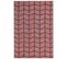 Tapis En Coton Rouge 140 X 200 Cm Sivas