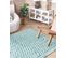 Tapis En Coton Turquoise 140 X 200 Cm Sirnak