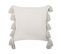 Lot De 2 Coussins Coton Noir Rochea 45 X 45 Cm