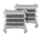 Lot De 2 Coussins Coton Noir Rochea 45 X 45 Cm