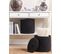 Lot De 2 Paniers En Coton Noir D 33 Cm Silopi