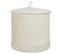 Lot De 2 Paniers En Coton Blanc Crème D 33 Cm Silopi