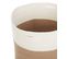 Lot De 2 Paniers En Coton Beige Et Blanc D 52 Cm Ardesen