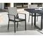 Lot De 4 Chaises De Jardin Noires Busseto