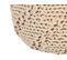 Pouf En Coton Beige 50 X 35 Cm Priene