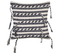 Lot De 2 Coussins Coton Noir Blanc Endive 45 X 45 Cm