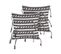 Lot De 2 Coussins Coton Noir Blanc Endive 45 X 45 Cm