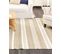 Tapis En Jute Beige Et Blanc 160 X 230 Cm Talpur