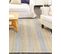 Tapis En Jute Beige Et Bleu Clair 160 X 230 Cm Talpur