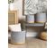 Lot De 3 Paniers En Coton Beige Et Gris Basima