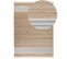 Tapis En Jute 160 X 230 Cm Beige Et Bleu Clair Mirza