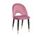 Chaise De Salle à Manger Set De 2 Velours Rose Magalia