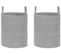 Lot De 2 Paniers En Coton Gris Saryk