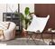 Velours Fauteuil Blanc Nybro