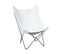 Velours Fauteuil Blanc Nybro