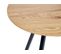 Table D'appoint Teinte Bois Clair Et Noir Atoka