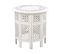 Table D'appoint En Bois De Manguier Blanc Cassé Elara