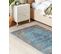 Tapis En Coton Bleu 160 X 230 Cm Kansu