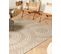 Tapis En Jute Beige Et Blanc 200 X 300 Cm Ariba